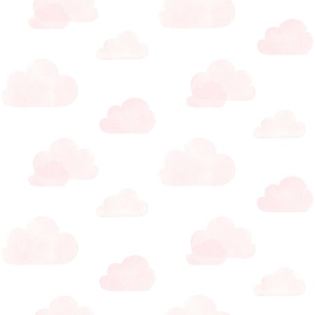 MANHATTAN COMFORT Hillsboro Irie Pink Clouds 33 ft L X 209 in W Wallpaper BR4060-138929